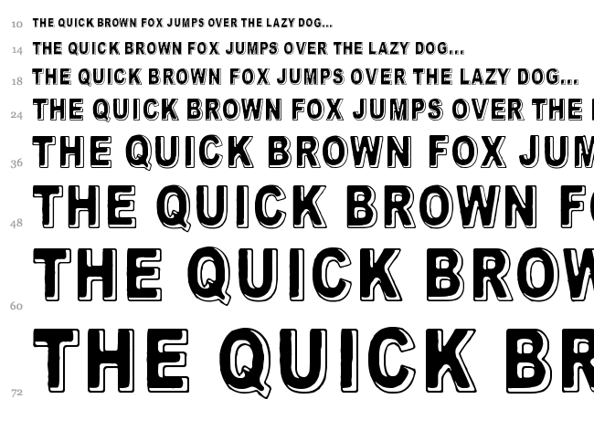 Feeling Babylon font waterfall